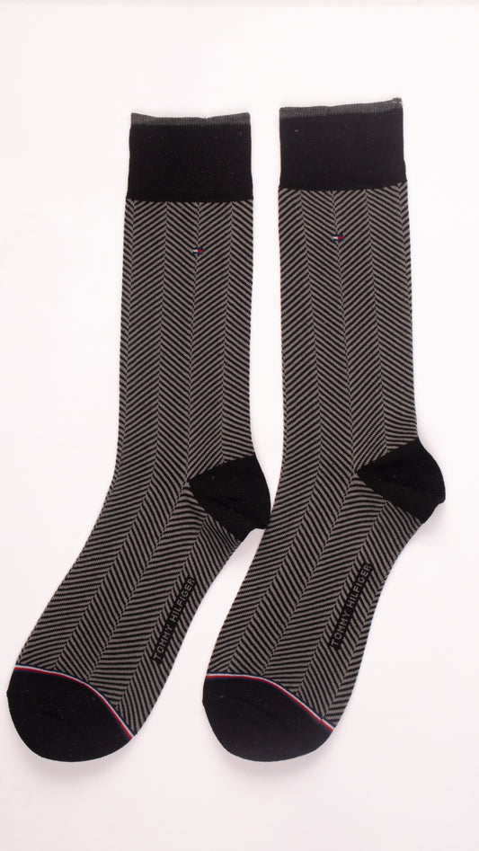 Tommy Hilfiger Mens Dress Socks - 4 Pack Stylish Crew Socks for Men