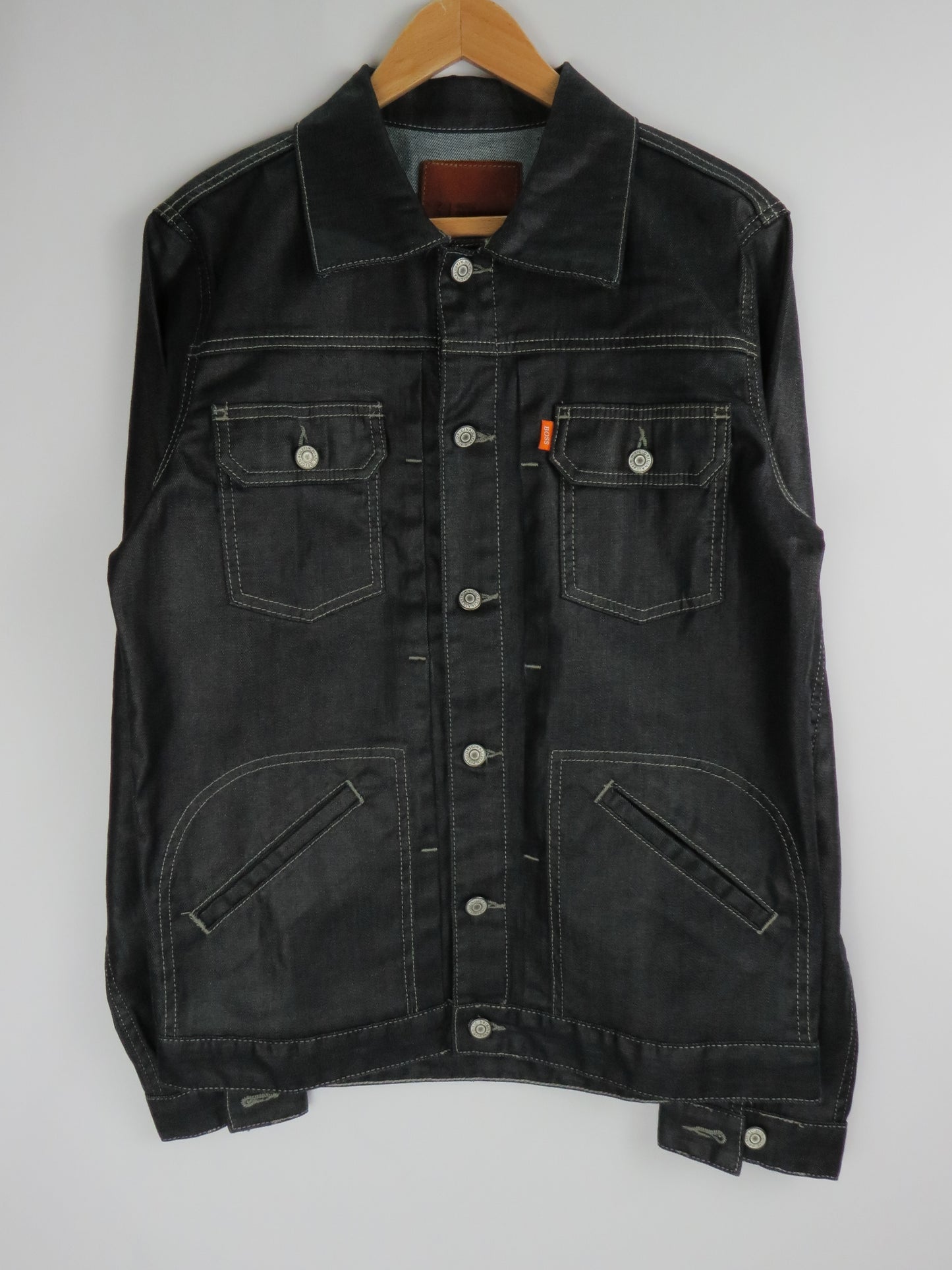 Light Weight Hugo Boss Men's Denim Trucker Jacket