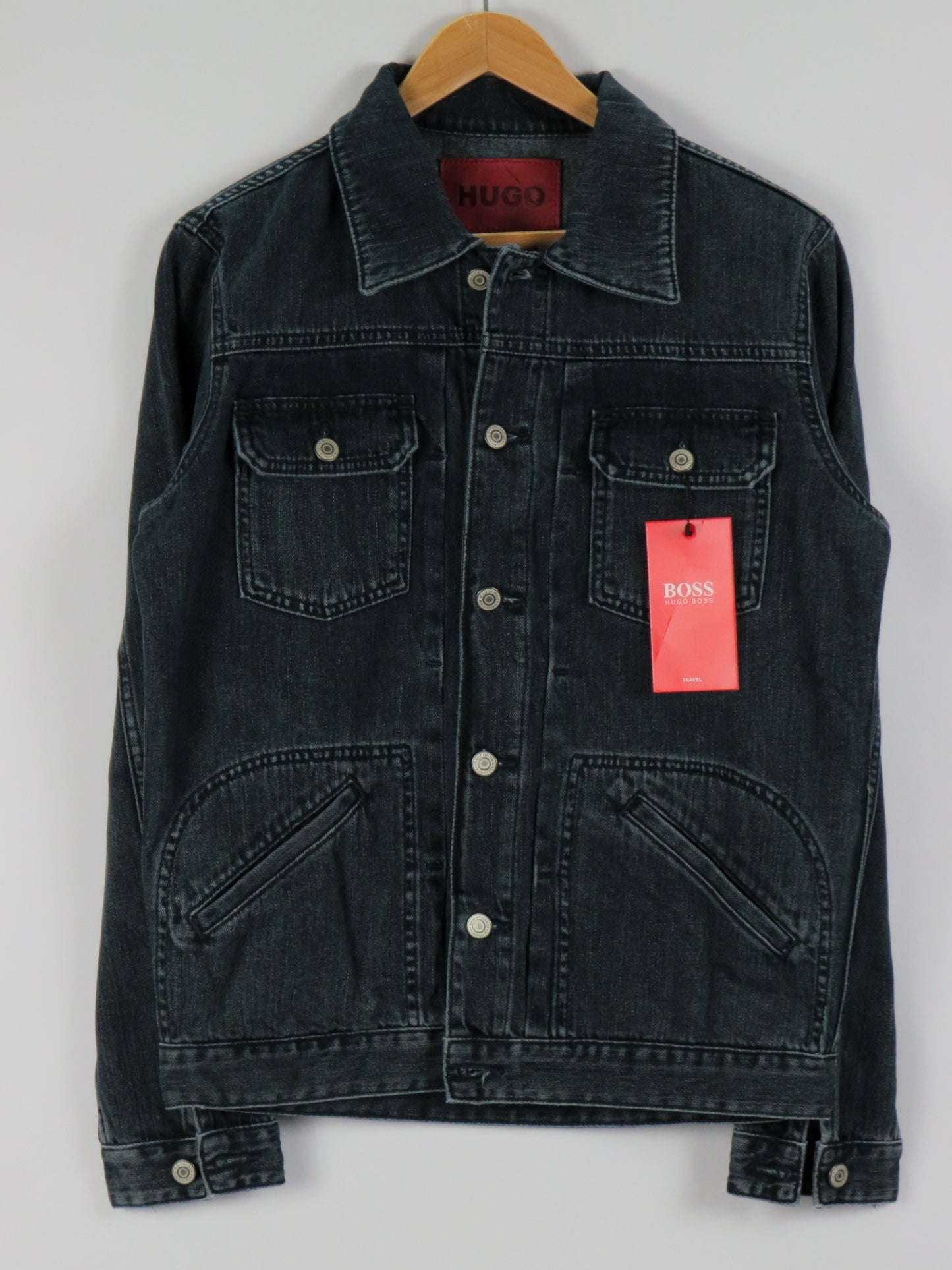 Light Weight Hugo Boss Men's Denim Trucker Jacket