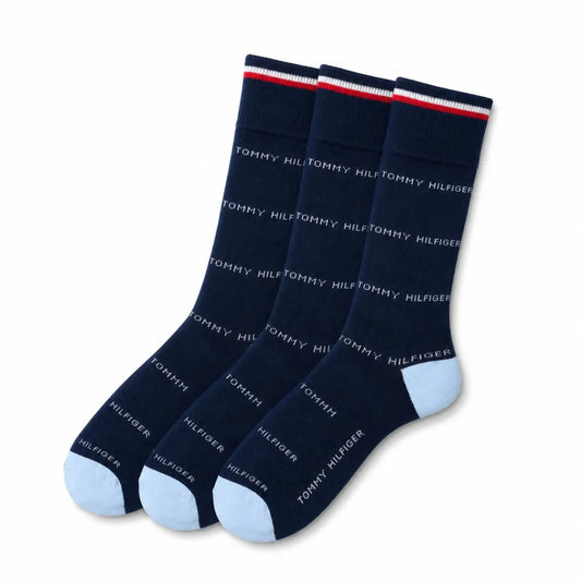 Tommy Hilfiger Mens Dress Socks - 4 Pack Stylish Crew Socks for Men